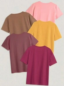 Calvaya 大尺碼女款圓領短袖 T 卹