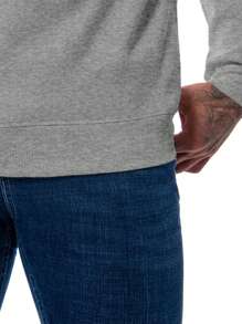 Men's Bus Letter Print Sweatshirt - Light Grey - View 4