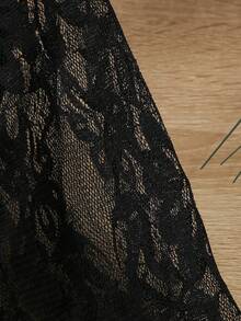 SHEIN Teenage Girls' Dress - Black - View 5