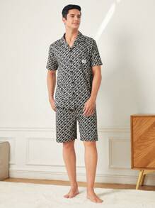 Men'S Digital Printing Pajama Set - Multicolor - View 5