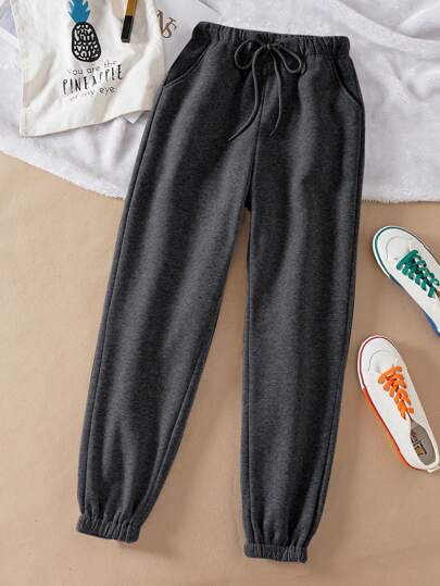 INAWLY Ladies' Solid Color Drawstring Waist Sweatpants Graduation,Back To School Outfits,Graduation,Teacher Outfits For Women,Back To School Fall Cloth For Women