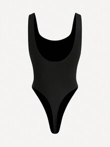 SHAPORA Body Moldeador De Color Sólido - Negro - Ver 2