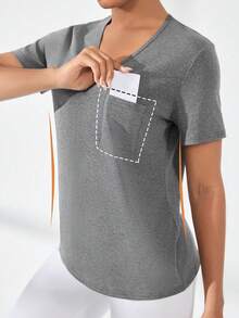 Easithlete 休閒運動t恤 - 灰色 - 查看 3