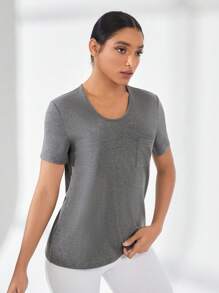 Easithlete 休閒運動t恤 - 灰色 - 查看 5