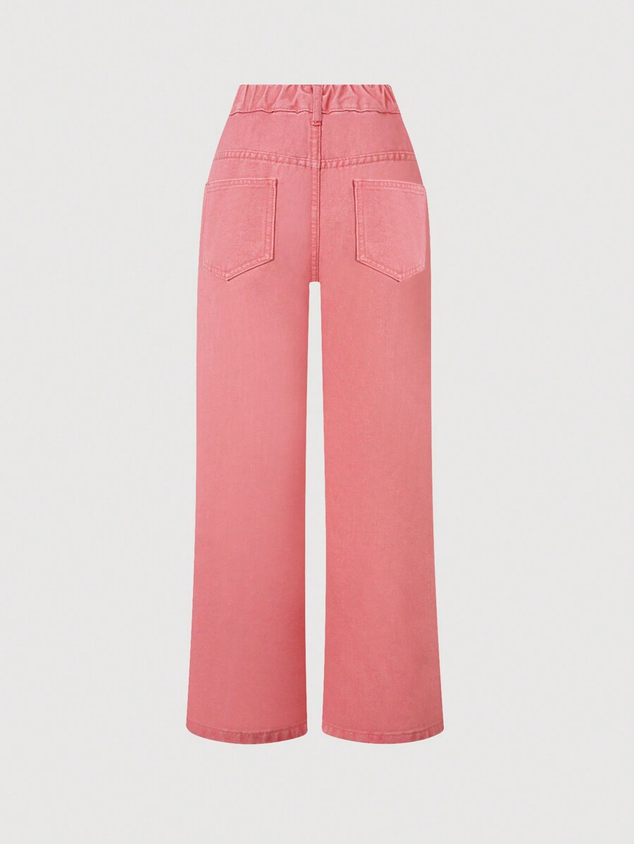 Tween Girls' Y2k Style Cool Ripped Baggy Jeans SHEIN USA