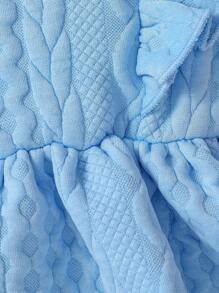 Linda vestido celeste para bebé niña - Azul - Ver 4