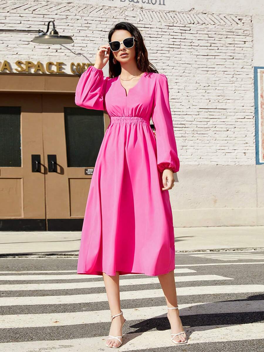 Aveloria Ladies' Pink Long Sleeve Dress - Pink - View 1
