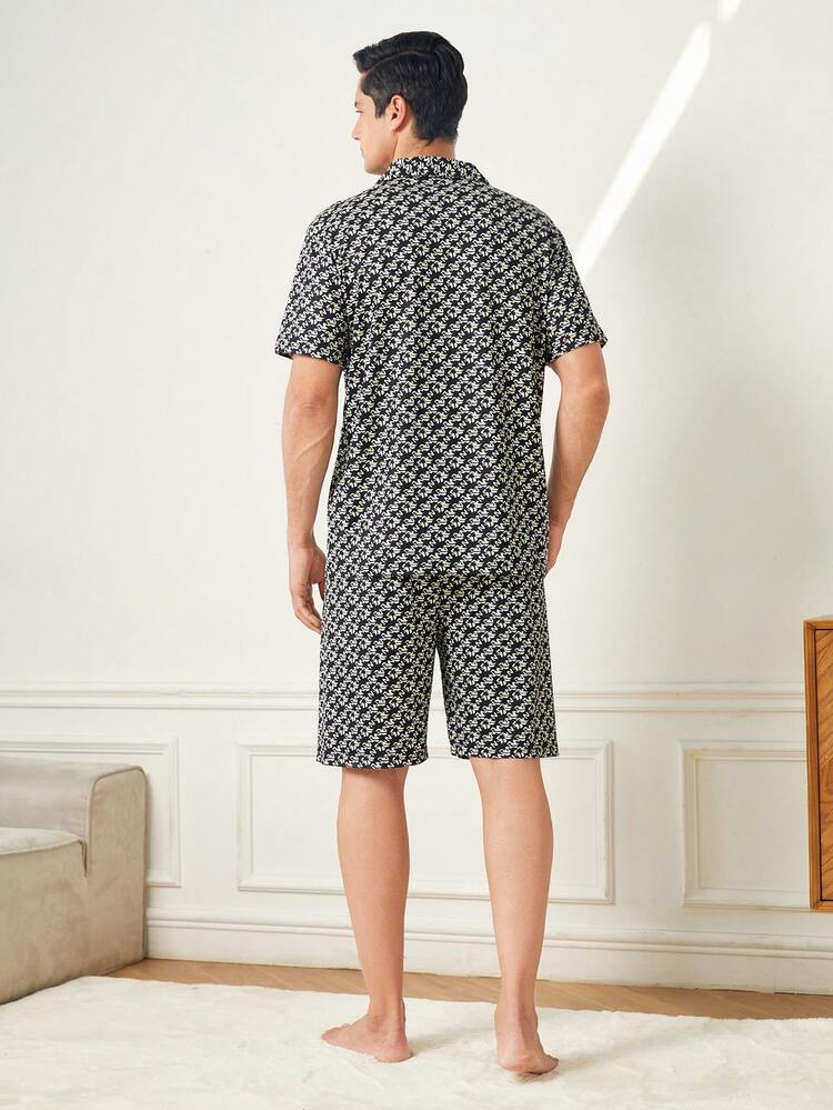 Men'S Digital Printing Pajama Set