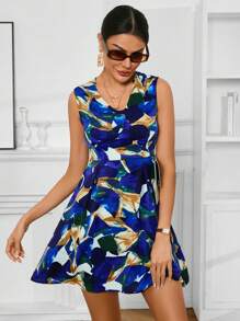 Aveloria Random Printed Women's Dress - Multicolor - View 4