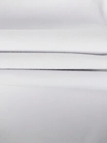 SHEIN 少女復古波西米亞都市白色彈性腰喇叭牛仔褲，扁平口袋款式 - 白色 - 查看 7