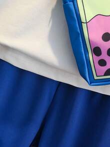 Young Boy Two-Piece Outfit - Blue - View 4