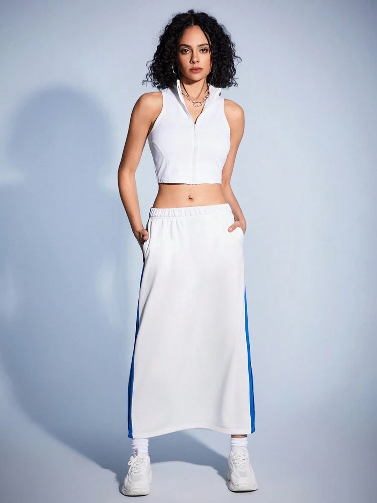 Women's Contrast Trim Skirt