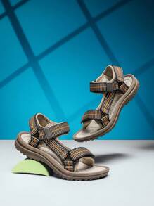 儿童/男童春夏透气防滑经典凉鞋，双魔术贴搭扣，可调节，适合日常穿着、度假，柔软衬垫，轻便速干休闲凉鞋 - 彩色 - 查看 6