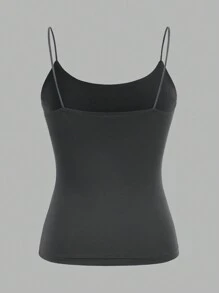 SHEIN EZwear 3pcs Black, White, Gray Camisole Casual Slim Fit Tank Tops For Women, Suitable For Summer - Multicolor - View 4