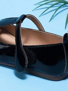 Girls' Spring/Summer Black Mary Jane Shoes With British Retro Style For Children, New Fashionable Design For Primary School Students, For Dance Performance Parties, Flat Heel - Black - View 4