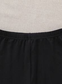 SHEIN 春夏季適用的中大童女運動街頭風針織打底褲3件套 - 彩色 - 查看 3