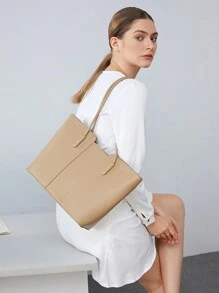 BizChic Của phụ nữ Túi tote - Màu Khaki - Xem 5