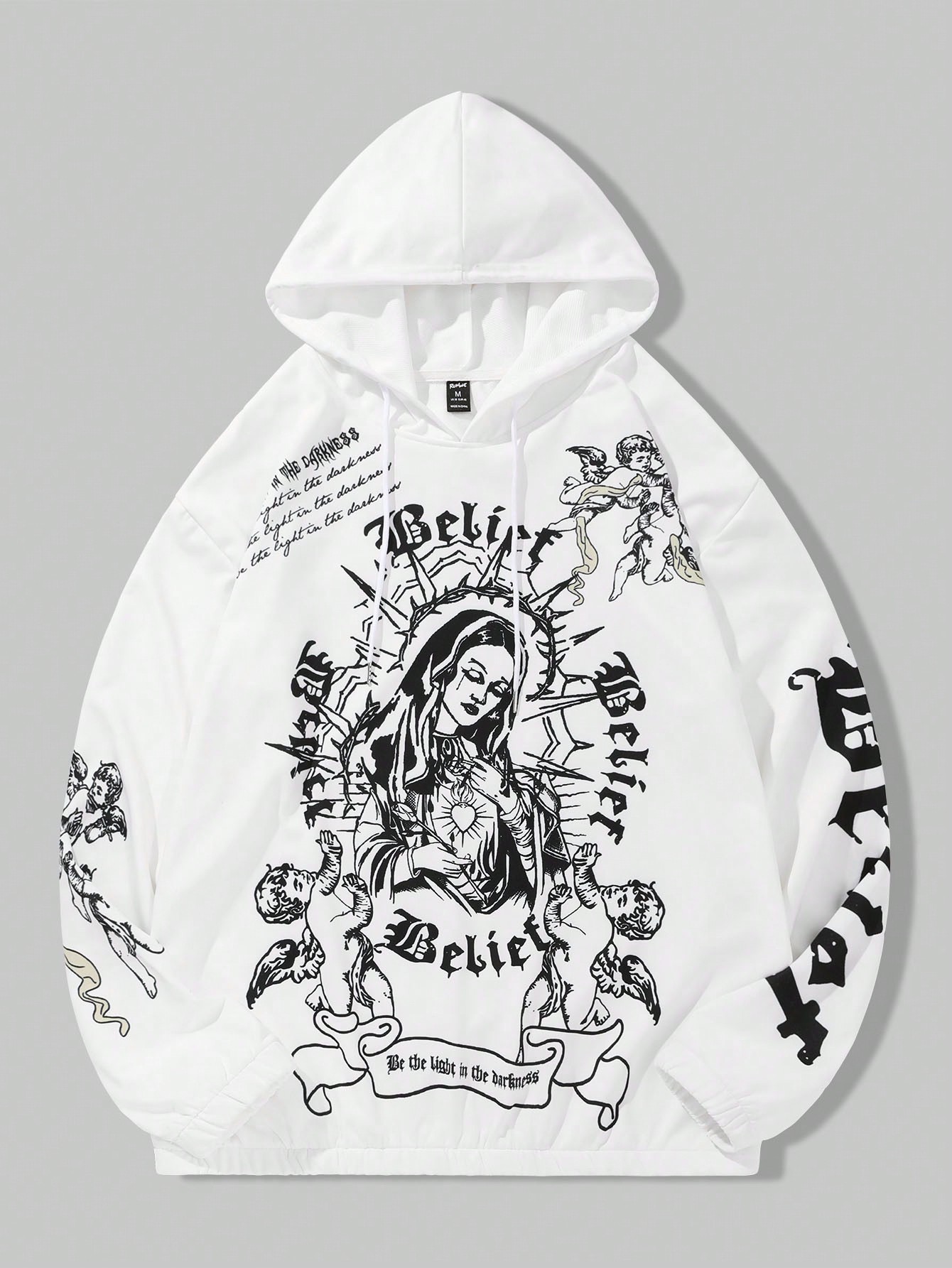 Our Street Life Men'S Slogan Printed Angel Wings Hoodie is such a
