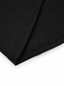 SHEIN Clasi Plus Size Mesh Panel Trumpet Sleeve Dress