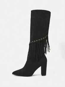 Women'S Knee-High Boots, Black