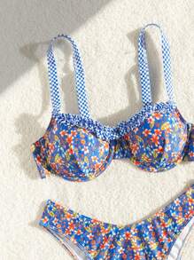 Swim Mod Summer Women'S Floral Printed Bikini Set - Multicolor - View 6