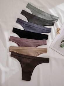 無縫內衣（7條三角內褲） - 彩色 - 查看 4