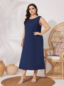 Al Najma Của phụ nữ Kích thước lớn Ngẫu nhiên In 2 mảnh Bộ - Màu xanh hải quân - Xem 6