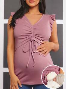 SHEIN Moederschap Zorgdragen Tank tops Met koord