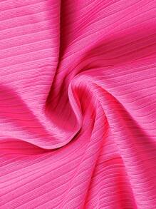 SHEIN Young Girl'S 2pcs/Set Fashionable Halter Neck Top With Letter Pattern