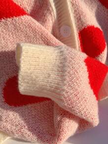 Comfortcana 女式心形图案开衫 - 白色 - 查看 7