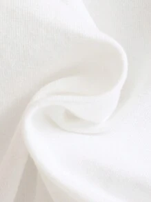 SHEIN 男童拼色字母印花上衣純色短褲休閒運動套裝 - 彩色 - 查看 3