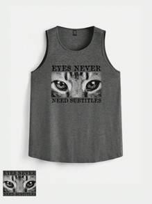 Sil Medeiros Loose Fit Plus Size Tank Top And Tank Top (Regular Style) - Dark Grey - View 1