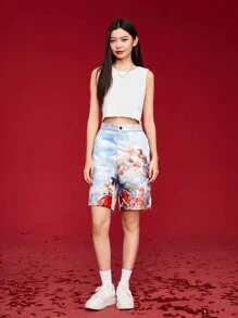 Manfinity VCAY Men'S Character Print Casual Shorts