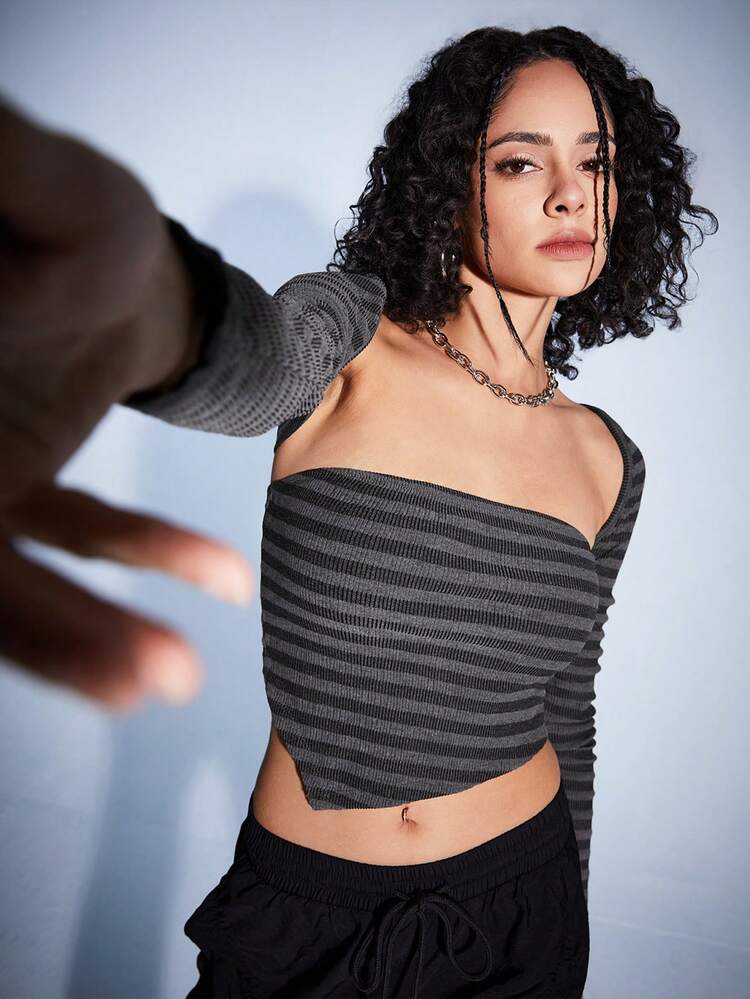 Ladies' Hollow Out Knit Top