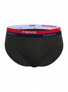 Men'S Letter Printed Triangle Underwear 3pcs/Set - Multicolor - View 3