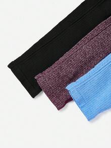 Yoga Trendy 無縫高彈性運動打底褲 - 彩色 - 查看 5