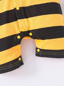 SHEIN 寶寶男宝黃色蜜蜂造型可愛睡衣 - 黃色 - 查看 4