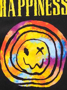 Áo nỉ lót nhiệt cho bé gái tuổi teen có biểu cảm và in chữ - màu đen - Xem 4