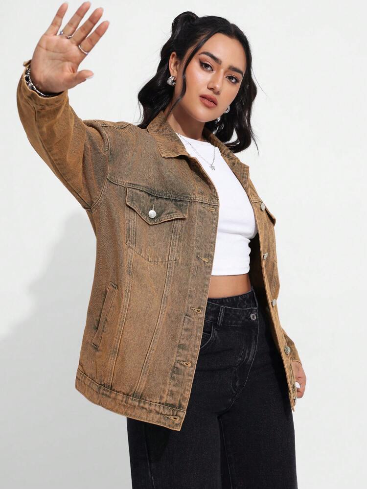 Women's Vintage Distressed Denim Jacket