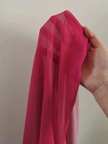 SHEIN Swim Women Cover Ups Sheer Plain - Hot Pink - View 7