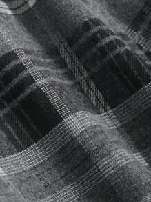FRIFUL Women's Plaid Fish Tail Skirt - Black - View 8