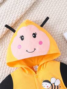 SHEIN 寶寶男宝黃色蜜蜂造型可愛睡衣 - 黃色 - 查看 8