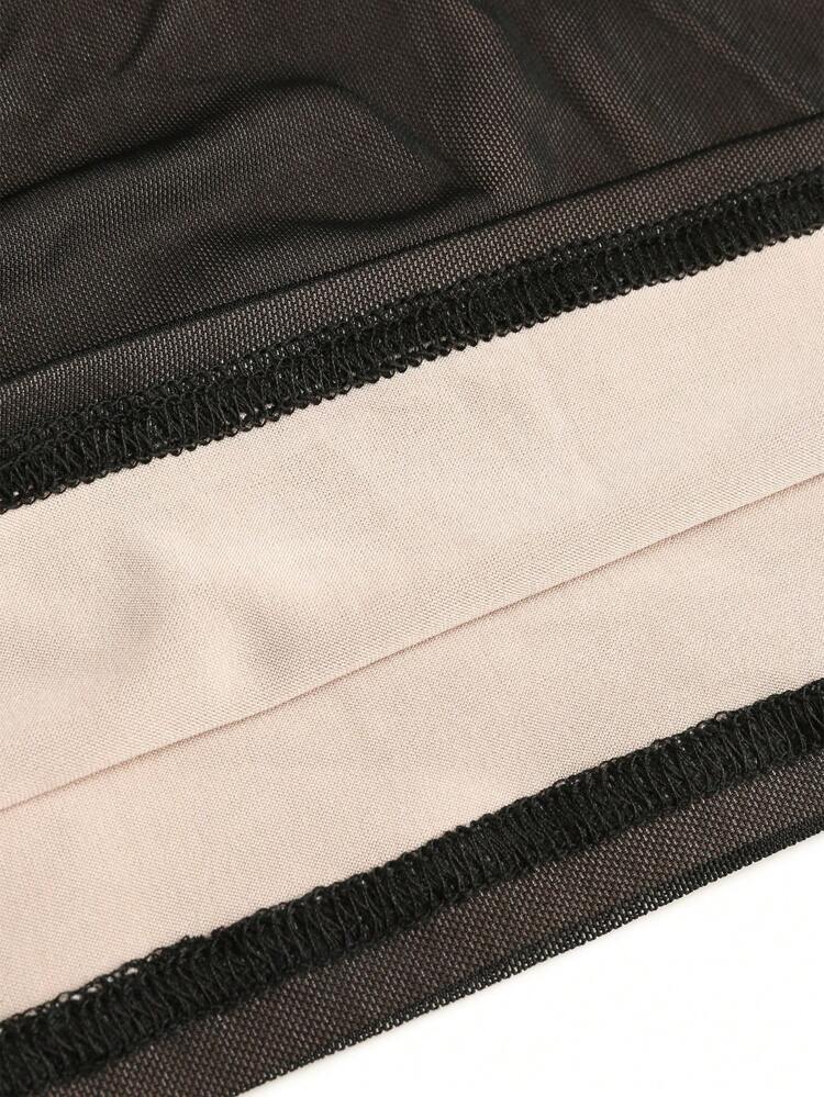 Plus Size Fashionable Pleated Round Neck Dress
