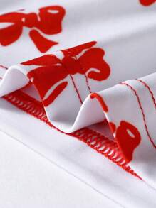 Men'S Bow Tie Printed Boxer Shorts - White - View 10