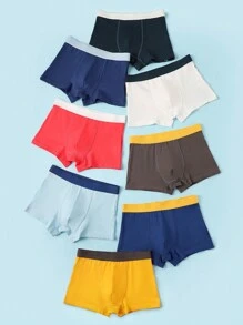 8pcs Young Boys' Cartoon Pattern Underwear Set - Multicolor - View 2