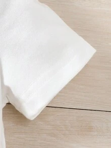 4 st. Bebis Pojkar Casual Sport Tema Tryck Randig Kort Ärm Uppsättningar , Vår/sommar - Multifärgad - Visa 7