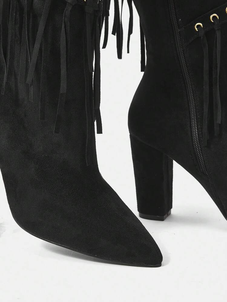 Women'S Knee-High Boots, Black