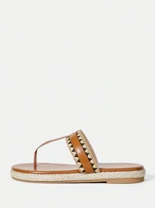 Styleloop 女士平底涼鞋 - 棕色 - 查看 1