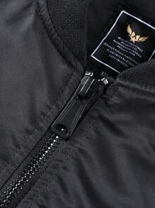 Men's Spring & Autumn Fashionable Casual Stand Collar Baseball Uniform Jacket, Men's Tooling Jacket