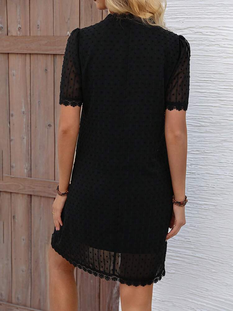 Women's Puff Sleeve Straight Dress